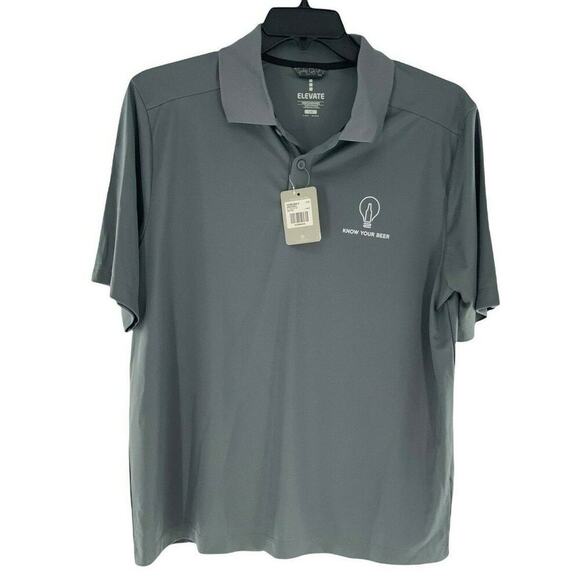 Elevate Polo Shirt Men's Size Large Outdoor Golf Activewear Button Casual Top - Picture 1 of 11